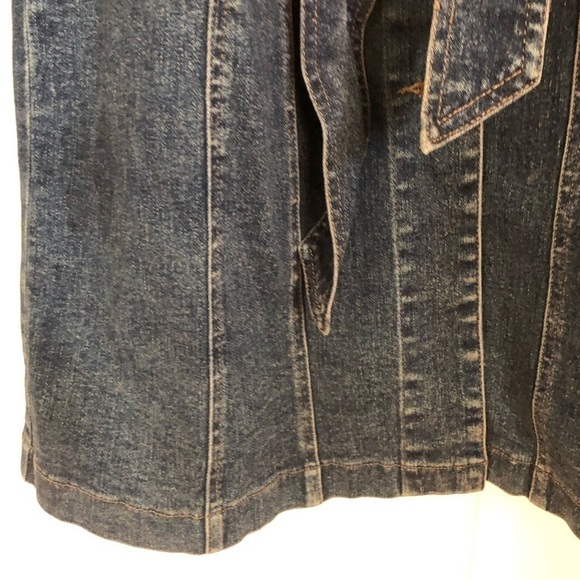 Armour Jeans Boho Coastal Cowgirl Denim Shirt Dress Medium - Picture 7 of 7